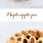 Maple apple pie made with maple roasted apples and an all-butter crust