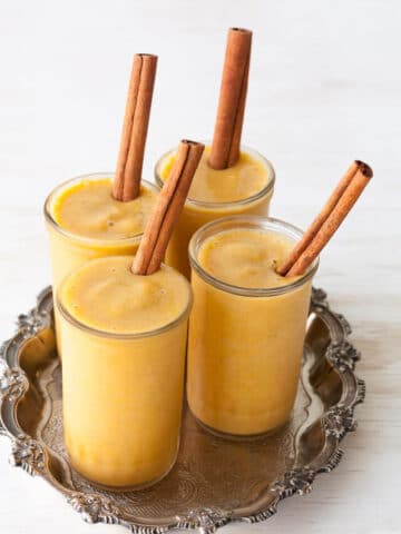 vegan pumpkin pie shakes